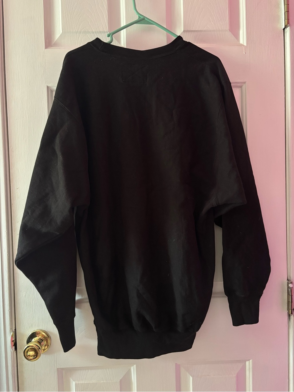 Vintage Steve & Barry's Pink Ladies Crewneck Sweatshirt Black Large - Picture 5 of 10